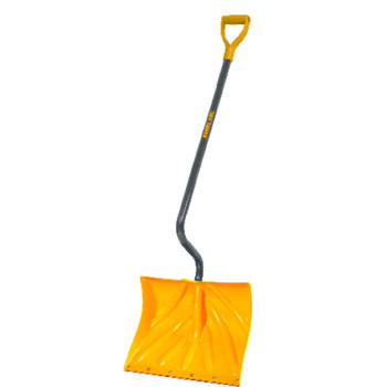 Ames True Temper Plastic 18 in. W x 4.5 ft. L Snow Shovel