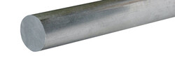 K&S 12 in. L x 0.4 in. Dia. Round Aluminum Rod 1 pk