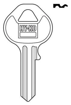 Hy-Ko Automotive Key Blank EZ# M18 Single sided For For Master Lock