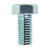 HILLMAN 1/2 in. Dia. x 1 in. L Zinc Plated Steel Hex Bolt 50 box