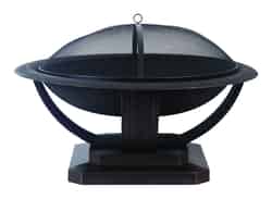 Living Accents Round Wood Fire Pit 24 in. H x 35 in. D x 35 in. W Cast Iron