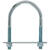 Hampton 1/2 in. x 3-1/2 in. W x 5-3/4 in. L Coarse Zinc-Plated Steel U-Bolt