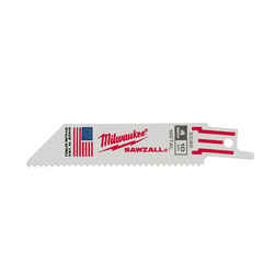 Milwaukee SAWZALL 4 in. L x 0.75 in. W Double Duty Upgrade Reciprocating Saw Blade 10 TPI 5 pk B