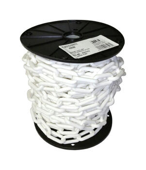 Baron 8 ft. Lock Link Plastic Chain 2 in. Dia. x 60 ft. L White