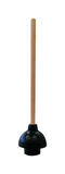 Cobra 18 in. L x 6 in. Dia. Plunger with Wooden Handle