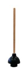 Cobra 18 in. L x 6 in. Dia. Plunger with Wooden Handle