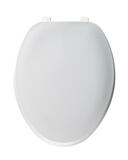 Mayfair Elongated White Plastic Toilet Seat