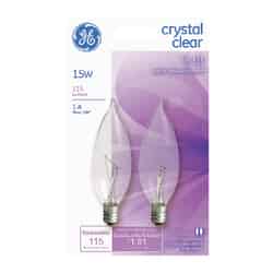 GE Lighting 15 watts A30 Incandescent Bulb 115 lumens Soft White Decorative 2 pk