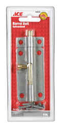 Ace Barrel Bolt 4 in. Galvanized For Lightweight Doors, Chests and Cabinets