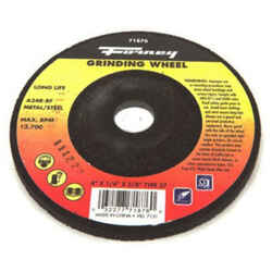 Forney 4 in. Dia. x 1/4 in. thick x 5/8 in. Aluminum Oxide Metal Grinding Wheel 13700 rpm 1 pc