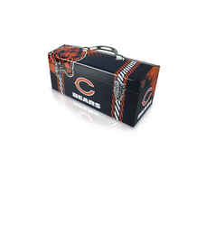 Sainty International Steel Chicago Bears 16.25 in. 7.1 in. W x 7.75 in. H Art Deco Tool Box