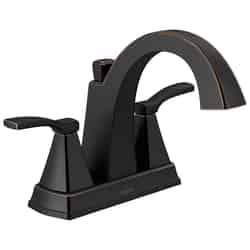 Delta Flynn Two Handle Lavatory Faucet 4 in. Oil Rubbed Bronze