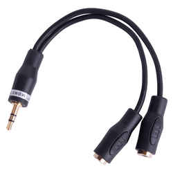 Monster Cable Just Hook It Up Stereo Splitter 1 pk 6 in. L