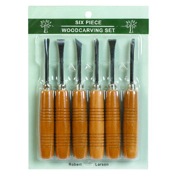 Robert Larson 8 W Steel Woodcarving Set 6 pc.