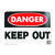 Hy-Ko English 10 in. H x 14 in. W Danger/Keep Out Plastic OSHA Sign