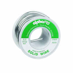 Alpha Fry 8 oz. Solid Wire Solder Tin / Lead 0.125 in. Dia. 50/50