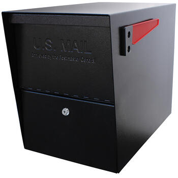 Mail Boss Package Master Curbside Lockable Mailbox 16-1/2 in. H x 12 in. W x 21-1/2 in. L x 16-1