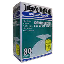 Business Bags Commercial 45-50 gal. Commercial Drum/Can Liners Twist Tie 80 pk