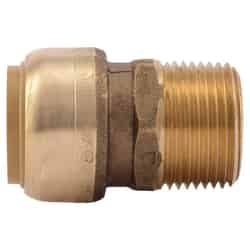 SharkBite 3/4 in. Push T X 1/2 in. D MPT Brass Reducer Connector