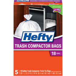 Hefty 18 gal. Compactor Bags Twist Tie 5 pk