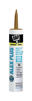 Dap Alex Plus Cedar Tan Acrylic Latex All Purpose Caulk 10.1 oz