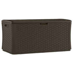 Suncast Resin 27 in. H x 55 in. W x 28.5 in. D Brown Deck Box