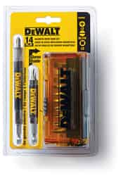 DeWalt Multi Size in. x 2 in. L Drive Guide 14 pc. 1/4 in. Heat-Treated Steel
