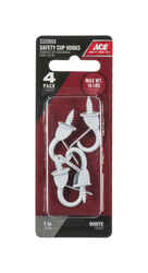 Ace Medium White 1.375 in. L Cup Hook 10 lb. 4 pk Steel