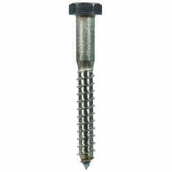 HILLMAN 3/8 in. x 3 in. L Hex Stainless Steel Lag Screw 25 pk