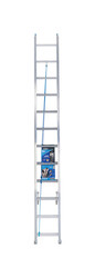 Werner 24 ft. H X 17.33 in. W Aluminum Extension Ladder Type 1 250 lb