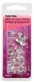 HILLMAN Clear Push Pins 16 pk