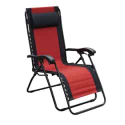 Living Accents Black Steel Adjustable Backrest Relaxer Chair