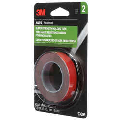 3M 1/2 in. W x 5 ft. L x 5 ft. L x 1/2 in. W Black/Red Molding Tape