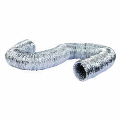 Ace 20 ft. L x 4 in. Dia. Aluminum Dryer Vent Duct Silver/White