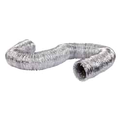 Ace 20 ft. L x 4 in. Dia. Aluminum Dryer Vent Duct Silver/White