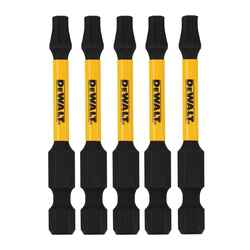 DeWalt Impact Ready 2 in. L x T25 in. 1/4 in. 5 pc. Screwdriver Bit Torx