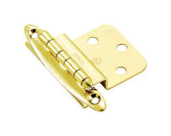 Amerock 2 in. W x 2-3/4 in. L Polished Brass Steel Decorative Hinge 2