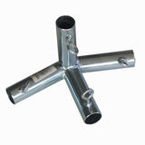 AHC 1 in. Round x 1 in. Dia. x 10 in. L Galvanized Carbon Steel Connector