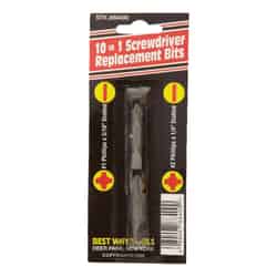 Best Way Tools Phillips/Slotted Multi Size x 2 in. L 1/4 in. Hex 2 pc. Double Ended Screwdriver