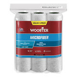 Wooster Microfiber 9 in. W X 3/8 in. S Paint Roller Cover 3 pk