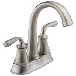 Delta Lorain Two Handle Lavatory Faucet 4 in. Stainless Steel