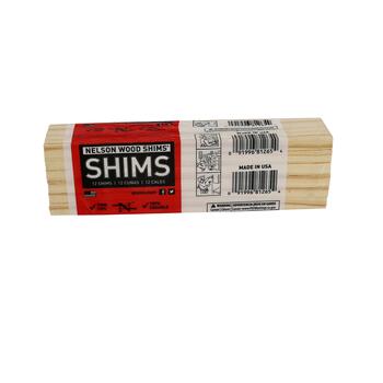 Nelson Wood Shims 8 in. L x 1.4 in. W Shim Wood 12 pk