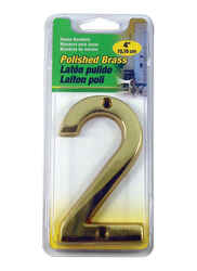 Hy-Ko Brass 4 in. 2 Number Nail-On Bronze