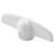 Prime-Line 2.4 in. L Die-Cast White Zinc Universal Casement Tee Handles 1 pk