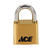 Ace 1 in. W x 1-7/8 in. L x 1-11/16 in. H Die Cast Padlock 1 pk 4-Dial Combination