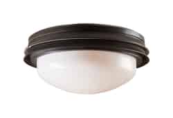 Hunter Fan Marine II Oil Rubbed Bronze White Globe Ceiling Fan Light Kit
