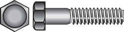 HILLMAN 3/8 in. Dia. x 8 in. L Zinc Plated Steel Hex Bolt 50 box
