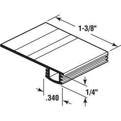 Prime-Line Matte Black Vinyl Bug Seal Replacement 1 pk