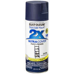 Rust-Oleum Painter's Touch 2X Ultra Cover Satin Midnight Blue Spray Paint 12 oz