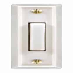Heath Zenith White Plastic Wired Pushbutton Doorbell